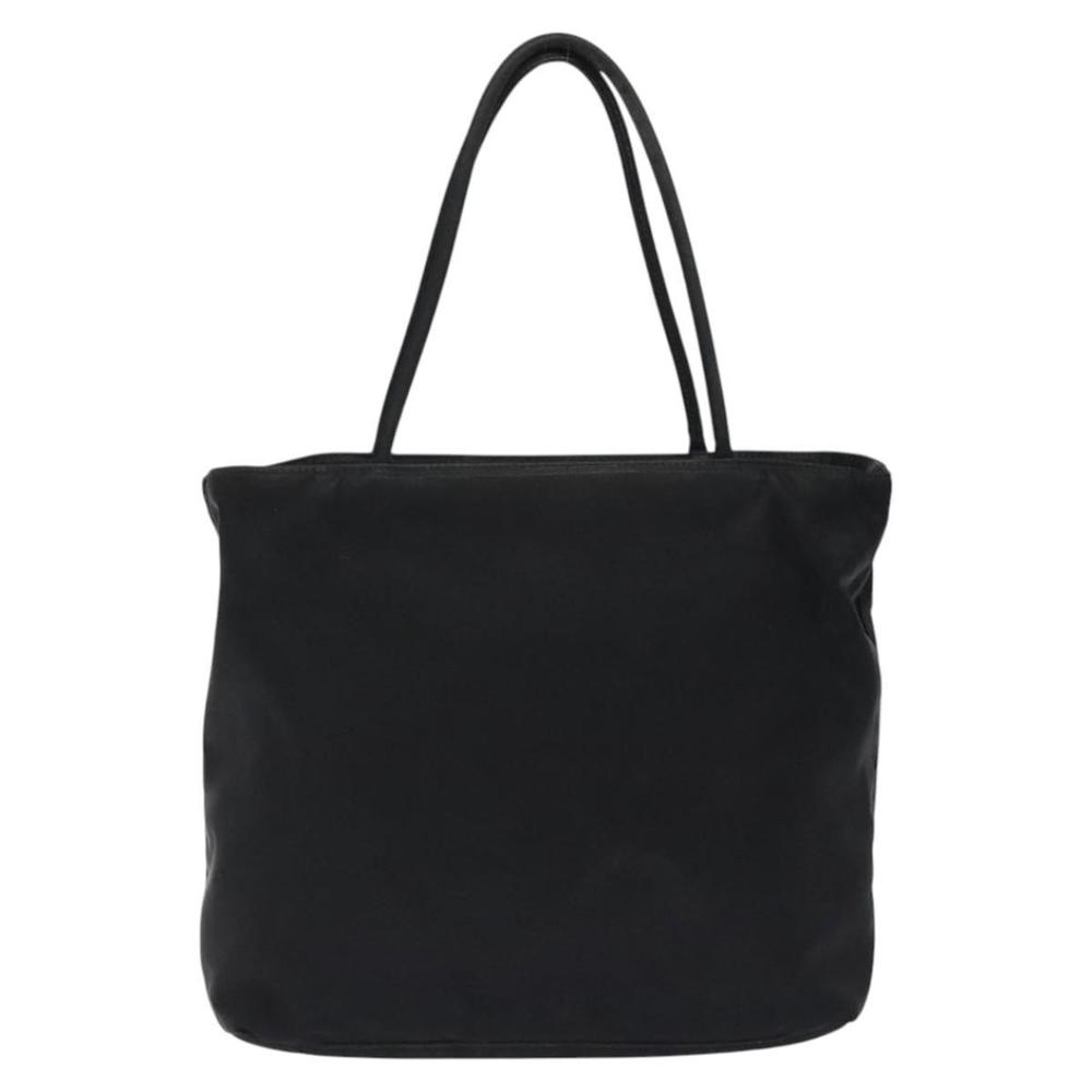 PRADA Tote Bag Nylon Black Silver Auth 121203 - Picture 2 of 16